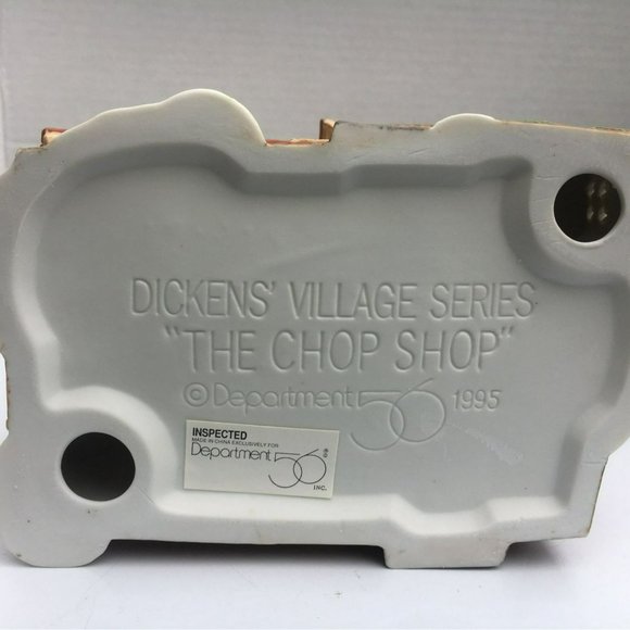 Dept 56 The Chop Shop, Dickens Village Lighted Christmas Decoration from 1995 - Picture 10 of 11